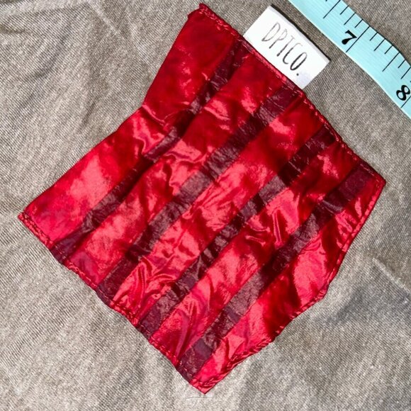 Gray Crewneck T Shirt With Red Striped Pocket DPTCO Size Medium Men's - Picture 4 of 9